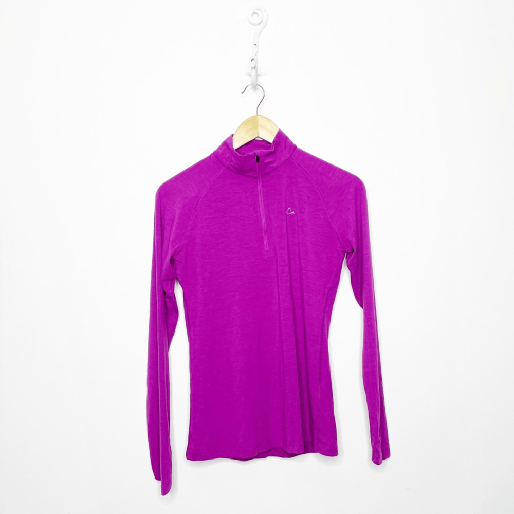 Paradox Merino Blend Women's 1/2 Zip Pullover purple WOMENS SMALL S